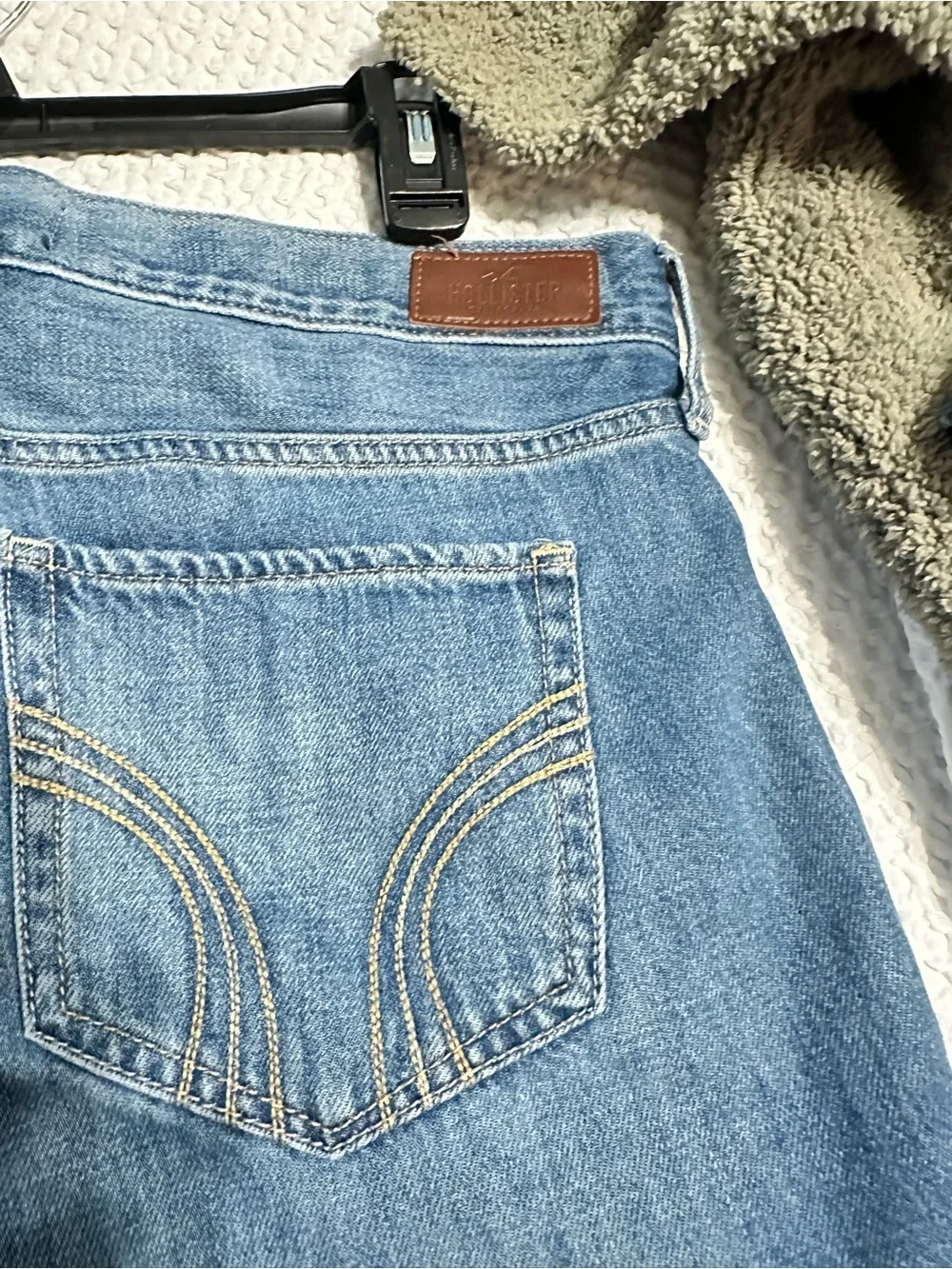 Hollister Ripped Medium Blue Boyfriend Jeans